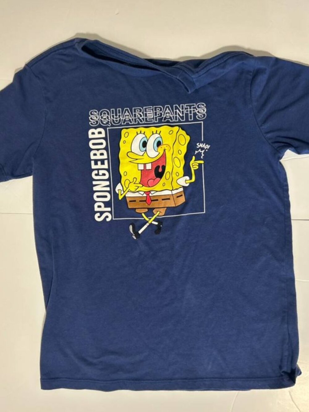 SpongeBob SquarePants Graphic Tee Youth XL (14-16) Blue 🧽💙